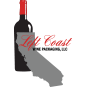White version of Left Coast Wine Packaging logo
